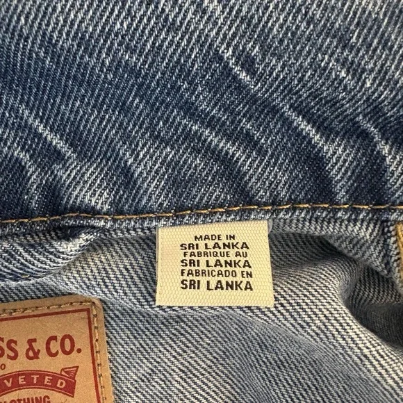 Levi's Jacket Women S Medium Wash Denim Trucker Western Y2K Boho Boyfriend - Picture 4 of 10